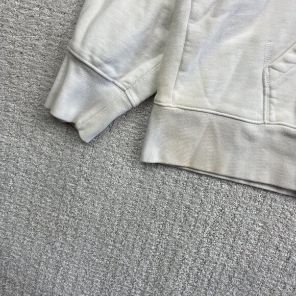 Levi’s White Hoodie Sweatshirt Hooded Levis Logo Red Unisex Small *Stained Read* - Picture 2 of 16